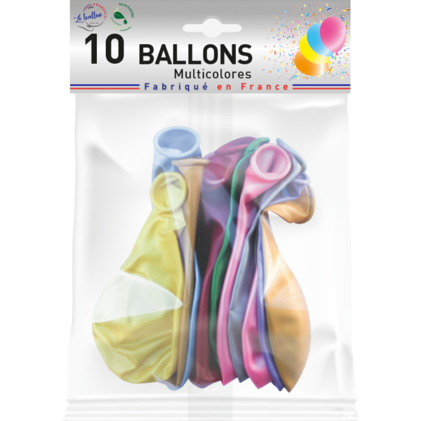 Ballons multicolores nacrés – Image 2