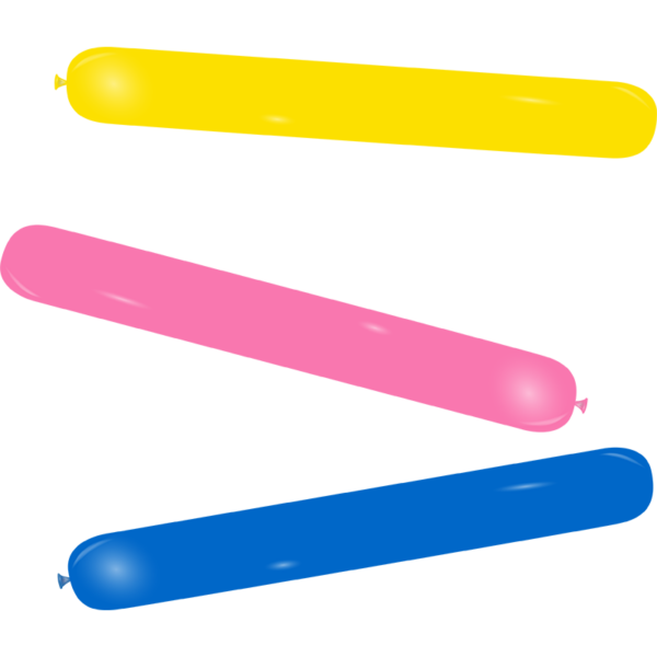 Ballon bannière opaque multicolore