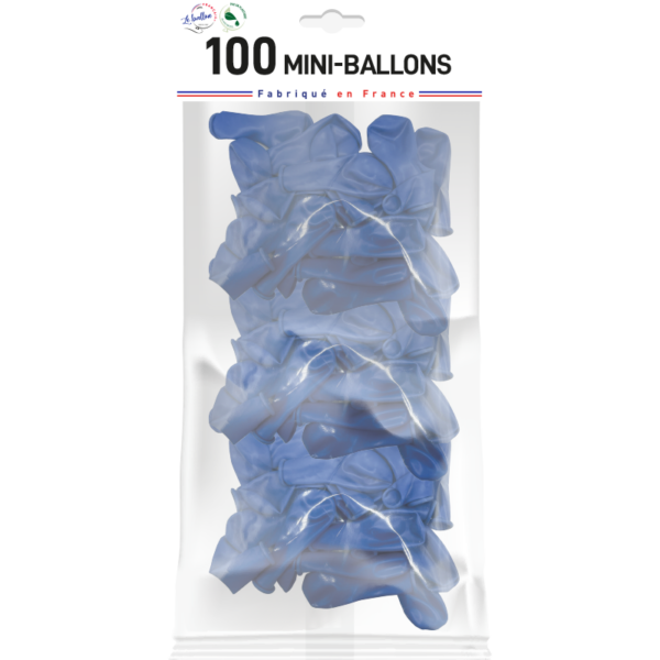 Mini-ballon bleu opaque – Image 3