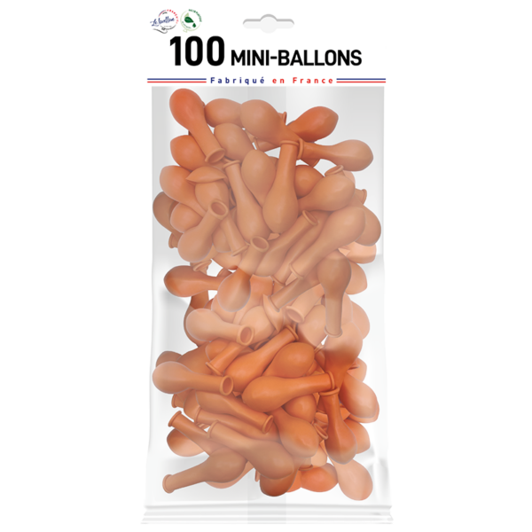 Mini-ballon orange opaque – Image 3