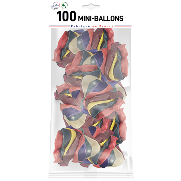 Mini-ballons multicolores cristal – Image 2