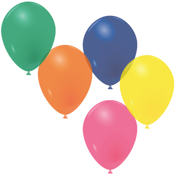 Mini-ballons multicolores cristal