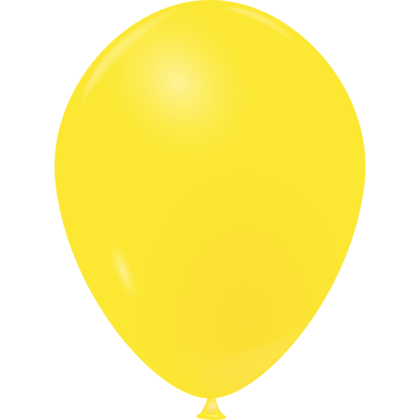 Ballon jaune canari cristal