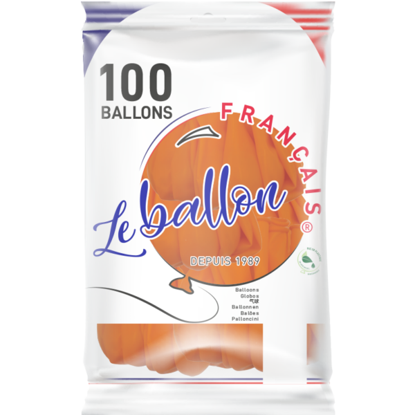 Ballon orange cristal – Image 2