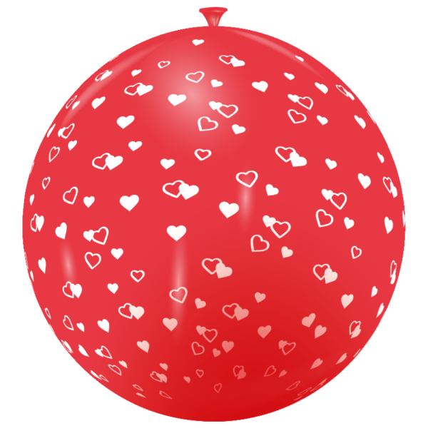 Ballon géant coeurs
