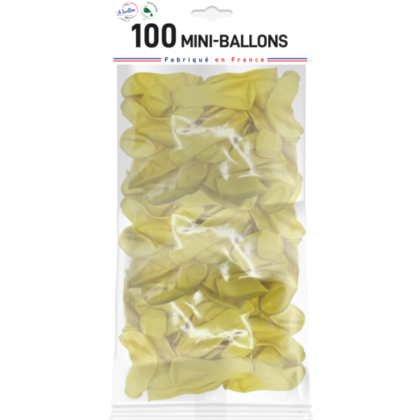Mini-ballon jaune opaque – Image 3