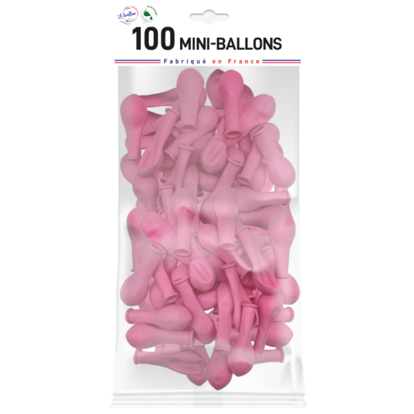 Mini-ballon rose opaque – Image 3