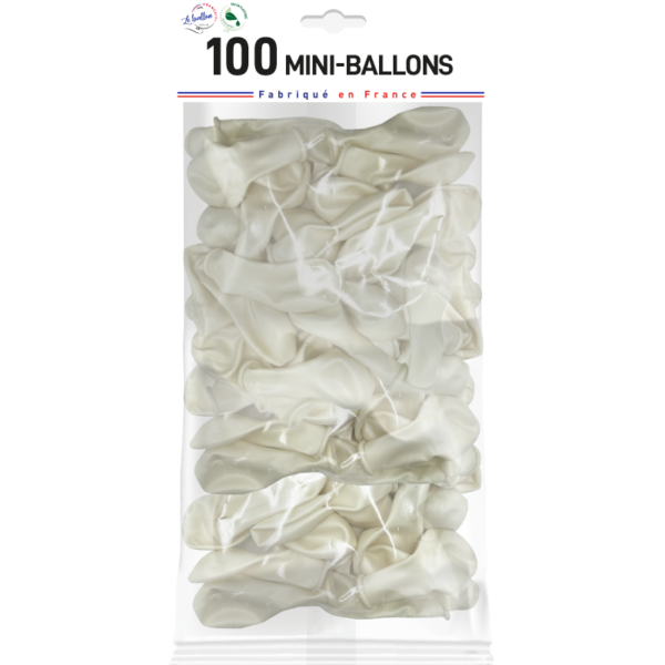 Mini-ballon blanc nacré – Image 3