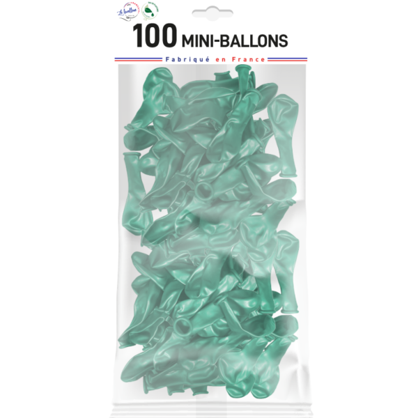 Mini-ballon vert menthe nacré – Image 3