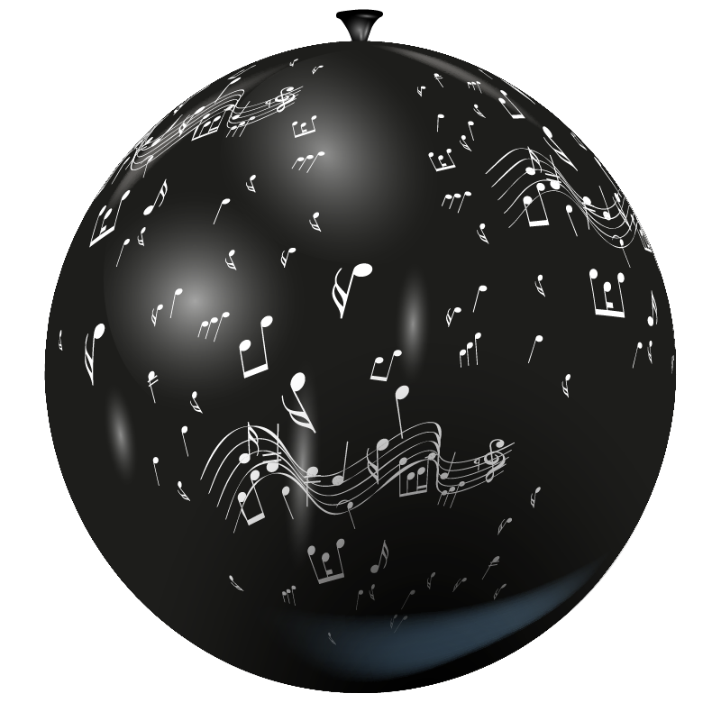 Featured image for “Ballon géant notes de musique”