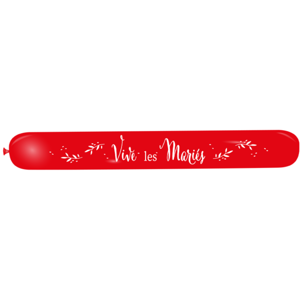 Ballon bannière vive les mariés