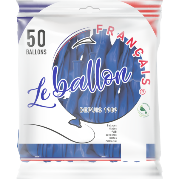 Ballon bleu opaque – Image 4