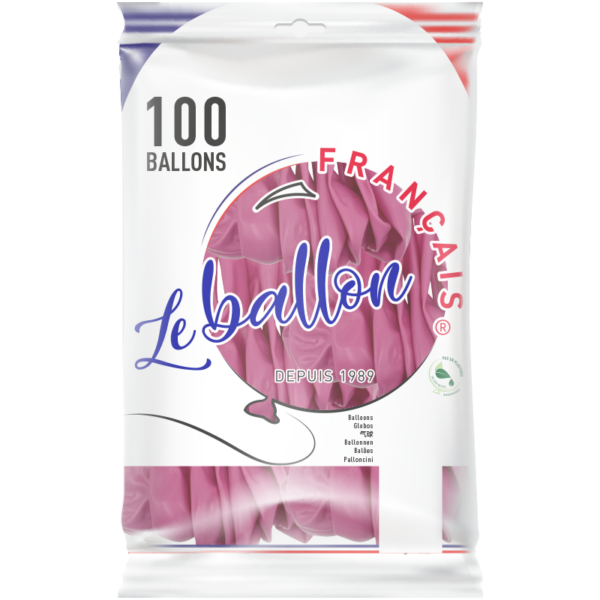 Ballon rose bonbon opaque – Image 5