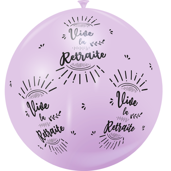 Ballon géant vive la retraite