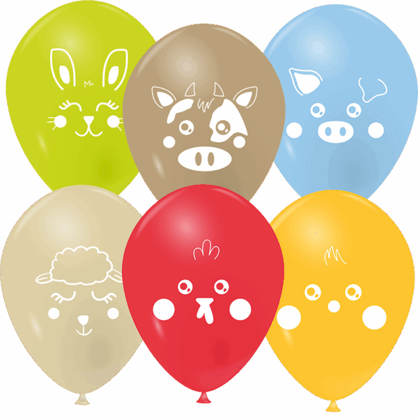 Ballons animaux de la ferme