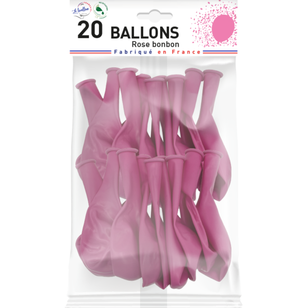 Ballon rose bonbon opaque – Image 3