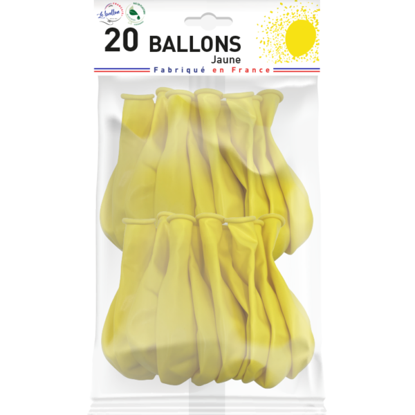 Ballon jaune opaque – Image 3