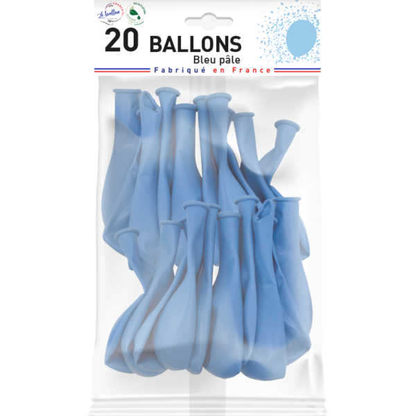 Ballon bleu pâle opaque – Image 3