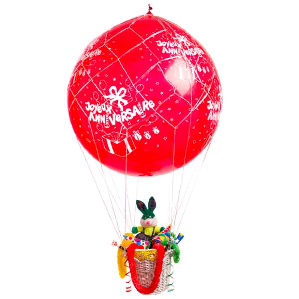 Montgolfière à cadeaux