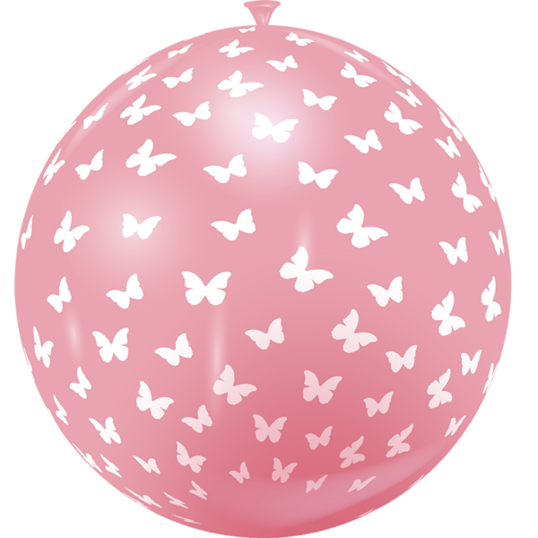 Ballon géant nacré papillons