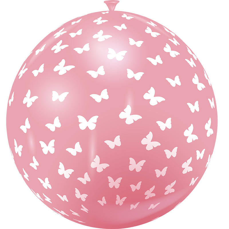 Featured image for “Ballon géant nacré papillons”