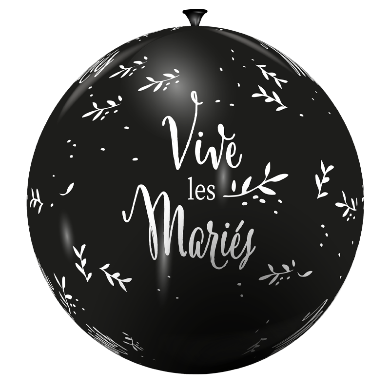 Featured image for “Ballon géant vive les mariés”