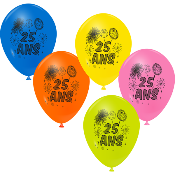Ballon feux d'artifice + âge