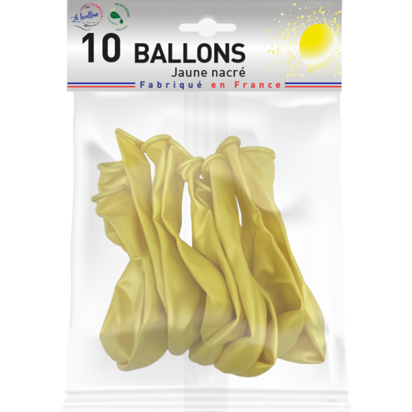 Ballon jaune nacré – Image 2