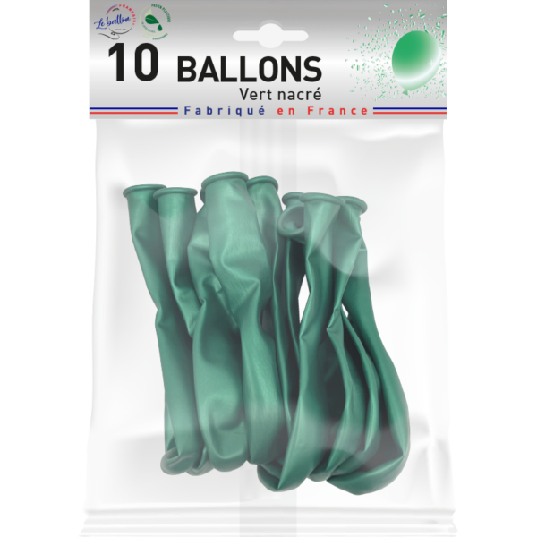 Ballon vert nacré – Image 2
