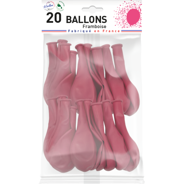 Ballon framboise opaque – Image 3