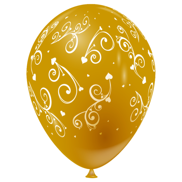 Ballon nacré arabesques