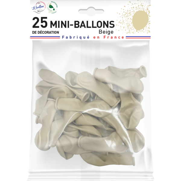 Mini-ballon beige opaque – Image 2