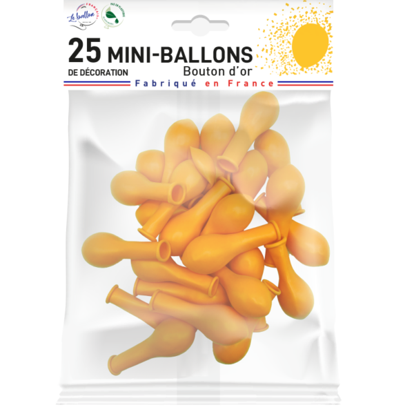 Mini-ballon bouton d'or opaque – Image 2