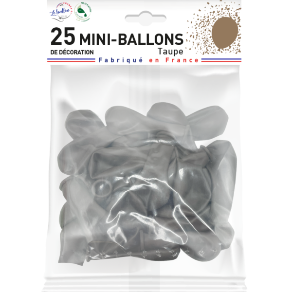 Mini-ballon taupe opaque – Image 2