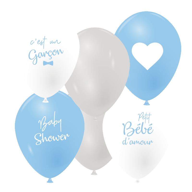 Featured image for “Ballons baby shower garçon”