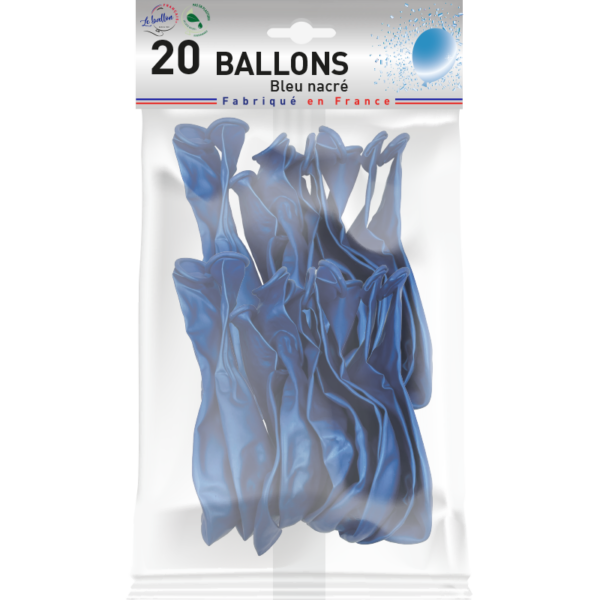 Ballon bleu nacré – Image 3