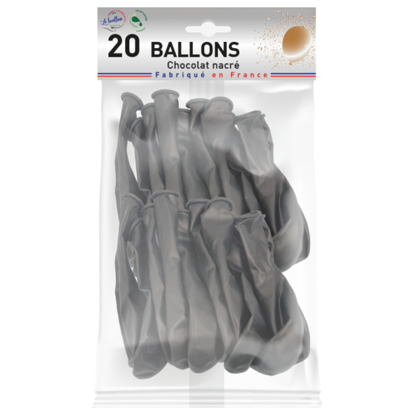 Ballon chocolat nacré – Image 3