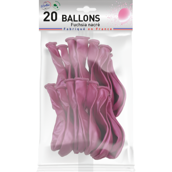 Ballon fuchsia nacré – Image 3