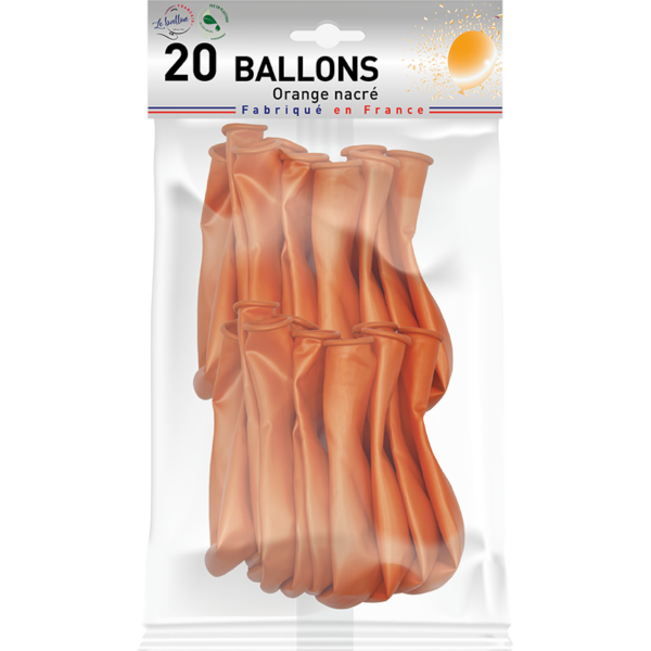 Ballon orange nacré – Image 3