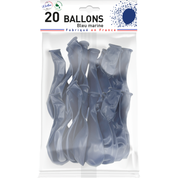 Ballon bleu marine opaque – Image 3