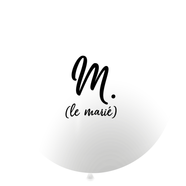 Ballon géant monsieur le marié – Image 2