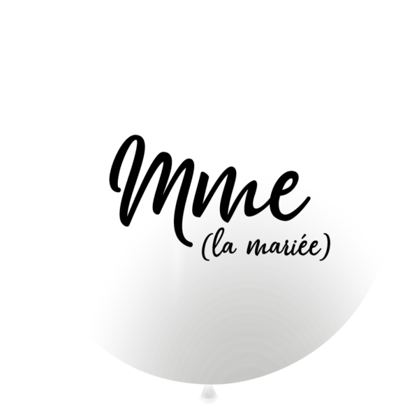 Ballon géant madame la mariée – Image 2