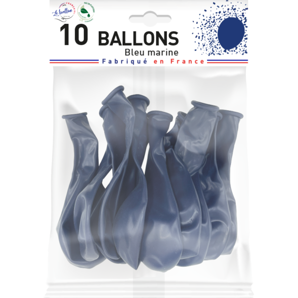 Ballon bleu marine opaque – Image 2