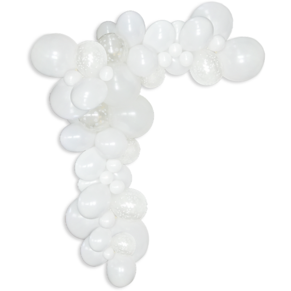 Guirlande organique blanche