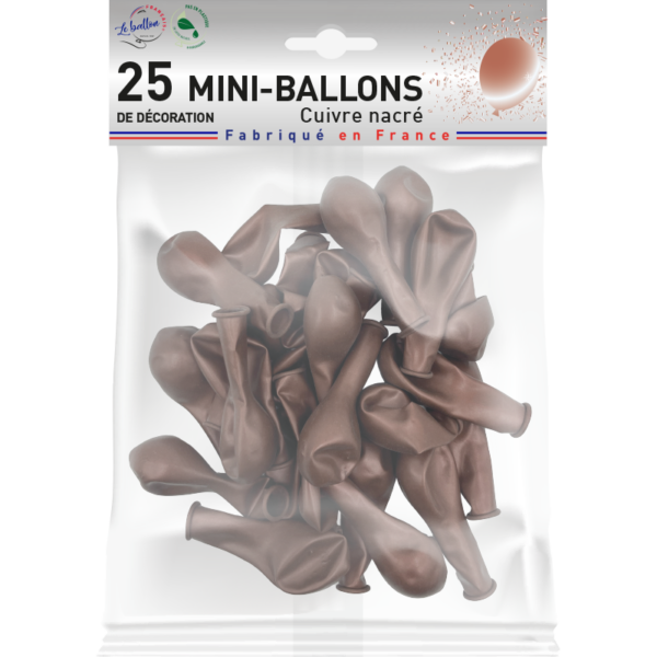 Mini-ballon cuivre nacré – Image 2