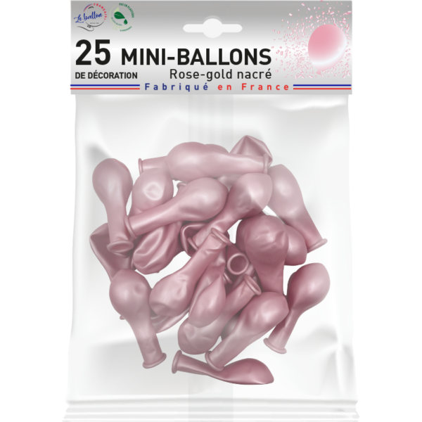 Mini-ballon rose gold nacré – Image 2