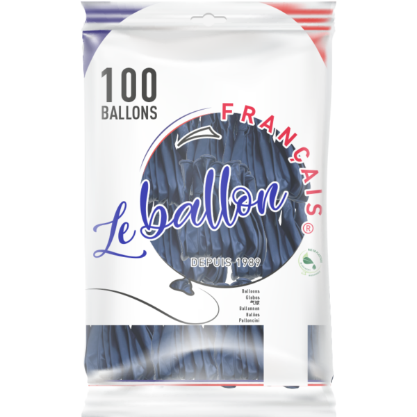 Ballon bleu marine nacré – Image 5