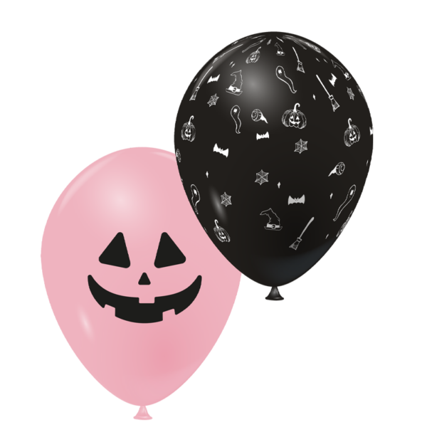 Ballons citrouille - éléments magiques