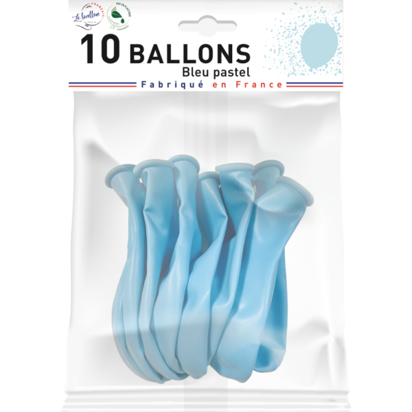Ballon bleu pastel opaque – Image 2