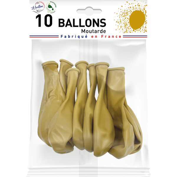 Ballon moutarde opaque – Image 2